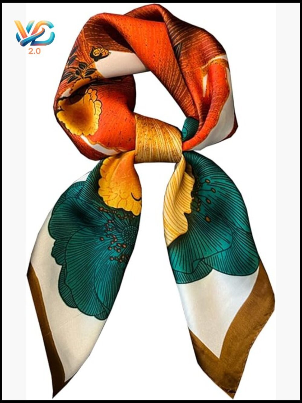 Lightweight Fashion Satin Silk Scarves Head Wraps Bandanas Multipurpose Y2K